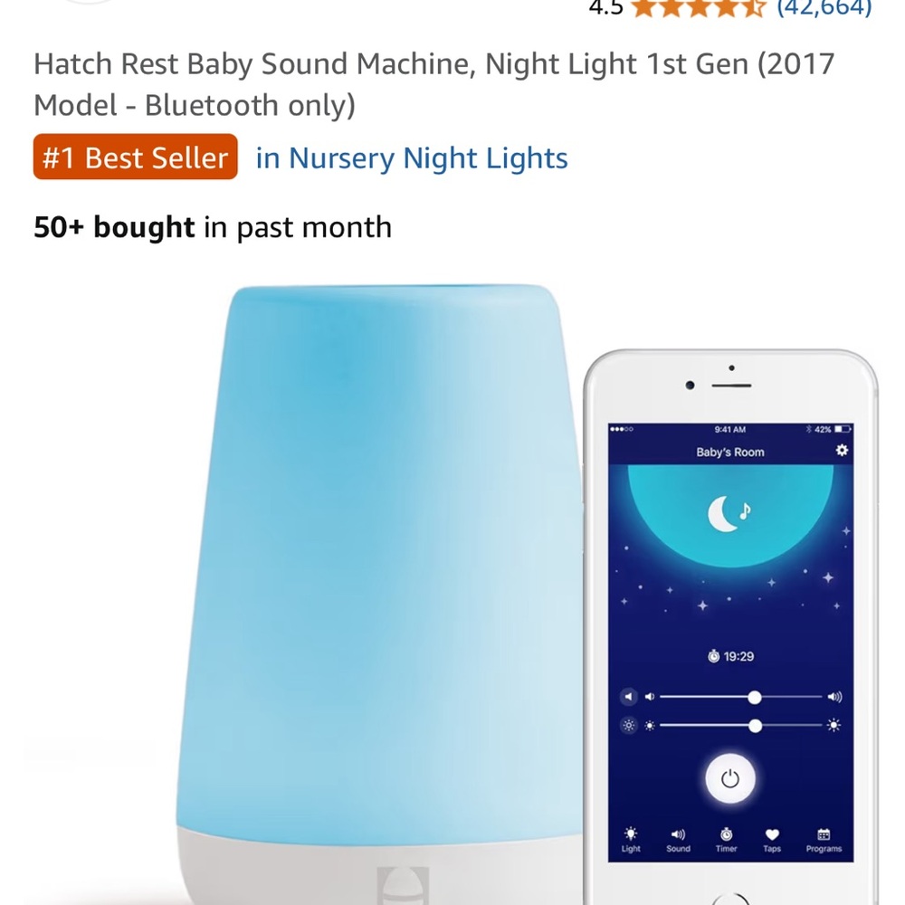 Hatch Rest Sound Machine with Nightlight